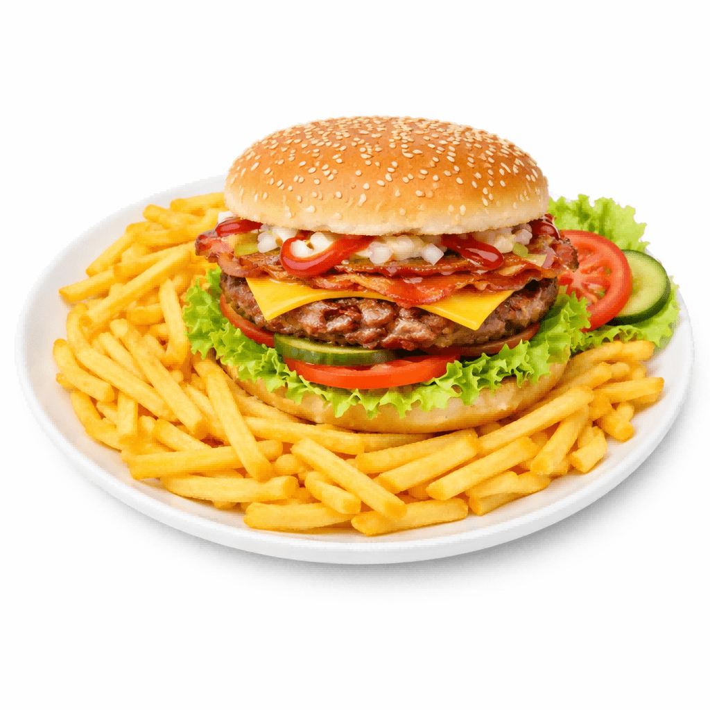 Hamburger speciaal maaltijd